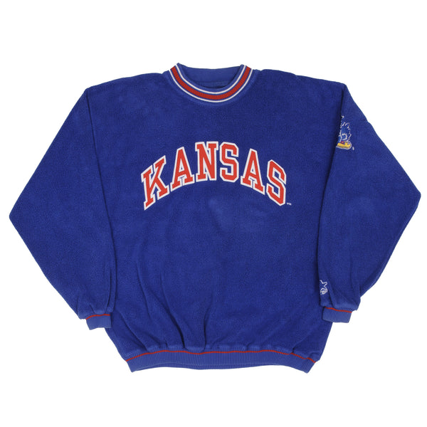 Vintage NCAA University Of Kansas Jayhawk Starter Sweatshirt 1990S Size Large