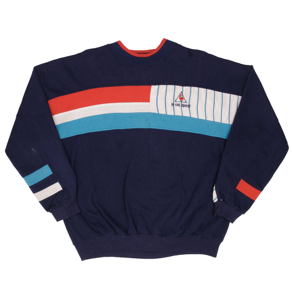 Vintage Le Coq Sportif Crewneck Sweatshirt 1980S Size Large