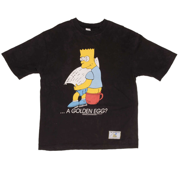 Vintage The Simpsons Bart A Golden Egg Tee Shirt 1998 Size Large