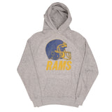 Vintage NFL Los Angeles Rams Gray Hoodie Sweatshirt 1980S Size Medium