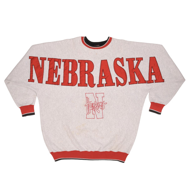 Vintage Ncaa Nebraska Huskers Legends Athletics Sweatshirt 1990S Size XL Made In Usa