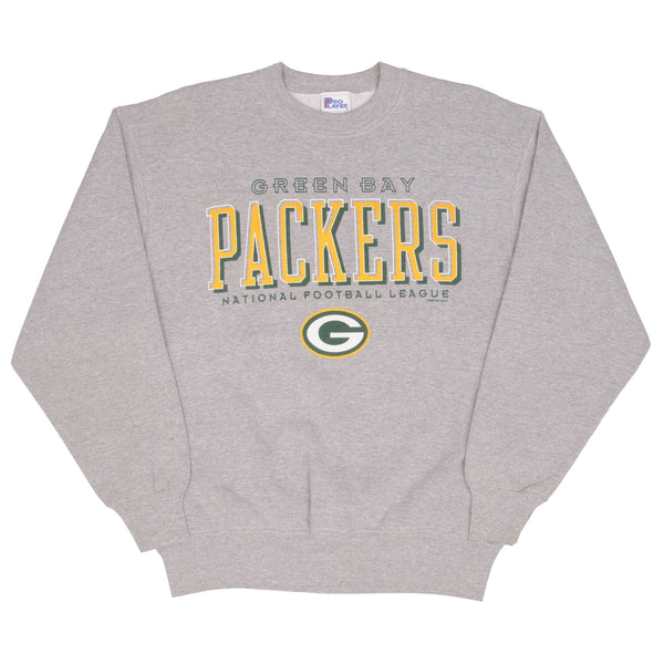 Vintage Nfl Green Bay Packers 1997 Grey Sweatshirt Size Large Made In USA