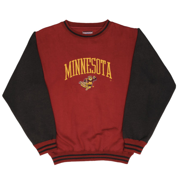 Vintage NCAA Minnesota Golden Gophers Embroidered Sweatshirt 1990S Size Medium