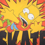 Vintage Bart Simpson Toxic Skate All Over Print Tee Shirt 2000 Size Small