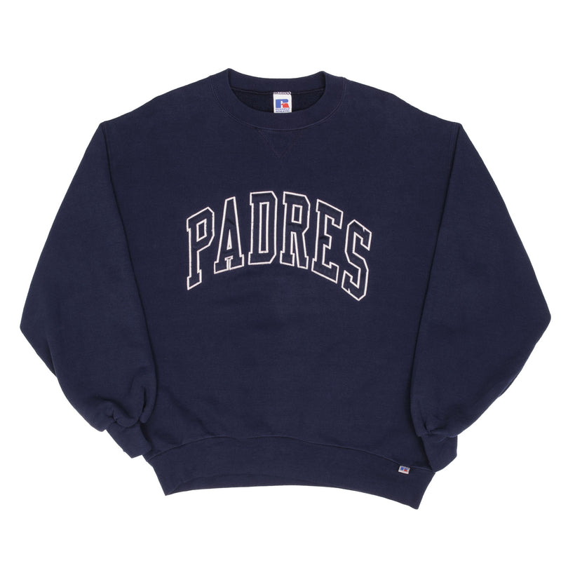 Vintage Mlb San Diego Padres 1990S Russell Sweatshirt Size Large Made In USA