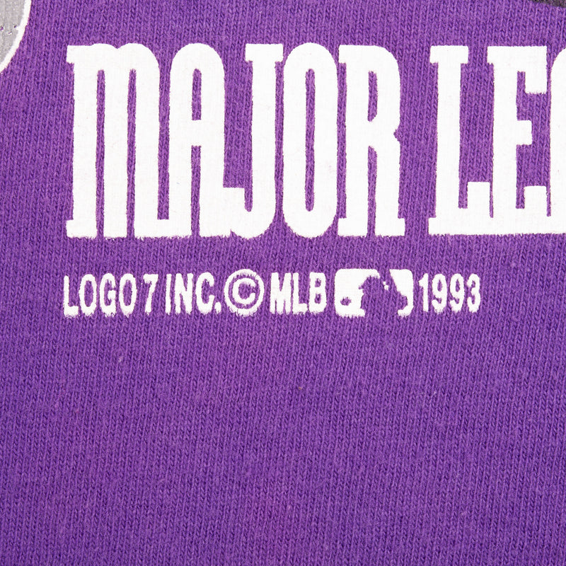 Vintage Mlb Colorado Rockies Inaugural Season 1993 Tee Shirt Size Medium Made In Usa With Single Stitch Sleeves