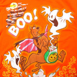 Vintage Orange Happy Halloween Boo! Scooby-Doo  Tee Shirt 2000 Size Large