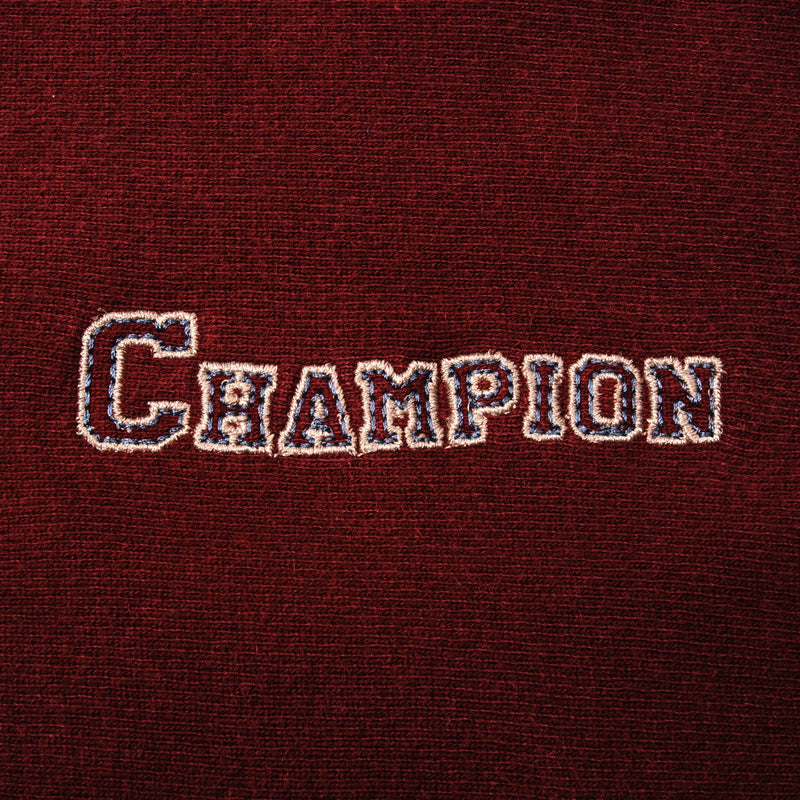 Vintage Reverse Weave Champion Embroidered Burgundy Sweatshirt 1990S Size XL