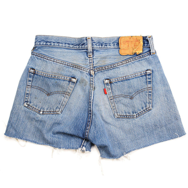 復古 LEVIS 501 短款 W30 鑲邊牛仔褲美國製造