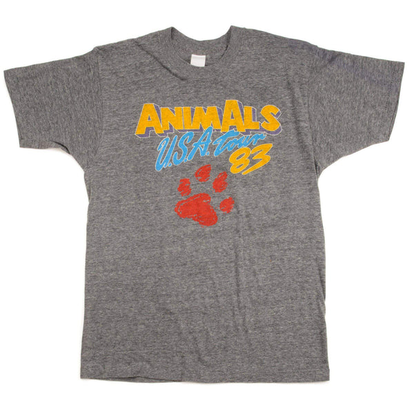 VINTAGE ANIMALS USA TOUR 1983 TEE SHIRT SIZE SMALL