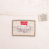 Vintage Levis Denim White Pocket Shirt 1990S Size XL