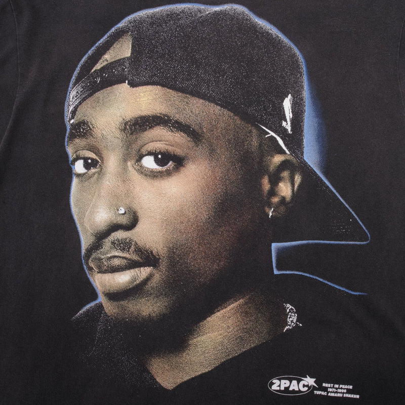 2Pac Tupac I Wonder If Heaven Got A Ghetto Bootleg Rap Tee Shirt Size XL 