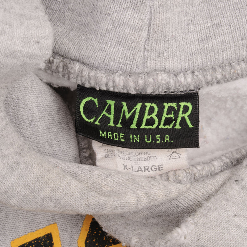 Vintage Reverse Weave Uniondale BaseBall #7 Camber Gray Sweatshirt Hoodie 1990S XL Made In Usa