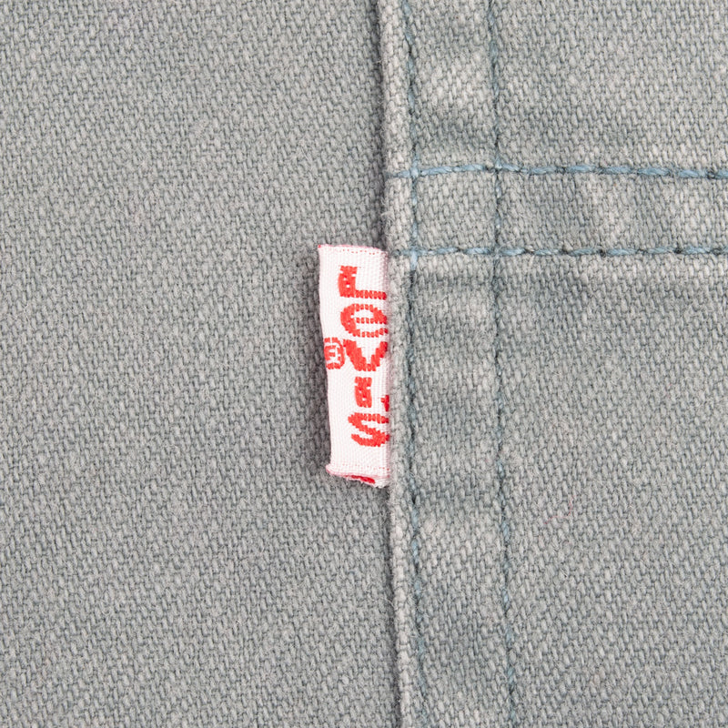 Vintage Levis Denim Sage Green Pocket Shirt 1990S Size Large