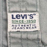 Vintage Levis Denim Sage Green Pocket Shirt 1990S Size Large