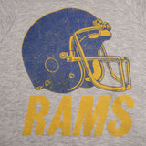 Vintage NFL Los Angeles Rams Gray Hoodie Sweatshirt 1980S Size Medium