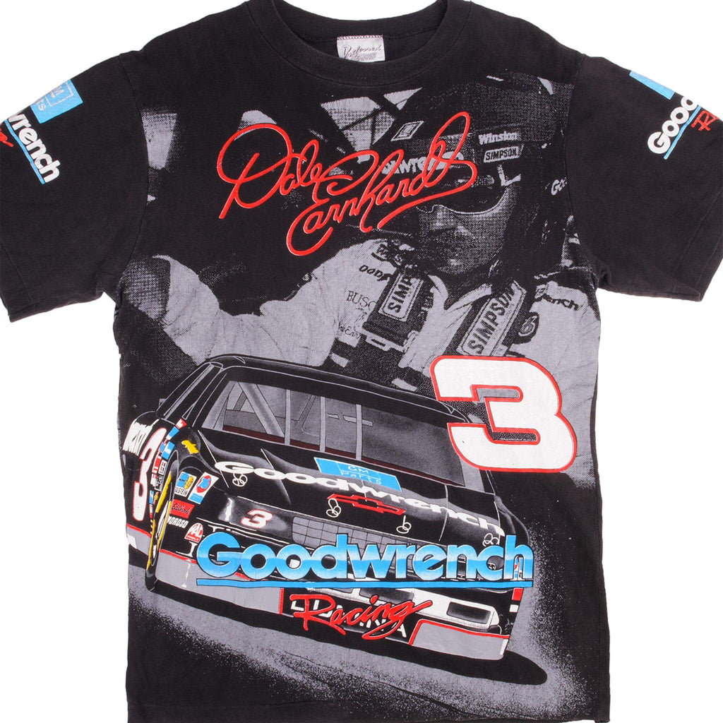 Vintage Nascar Dale Earnhardt Number 3 Tee Shirt 1993 Size Large With Single Stitch Sleeve. Made In USA