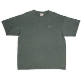 VINTAGE NIKE CLASSIC SWOOSH GREEN TEE SHIRT LATE 1990S XL