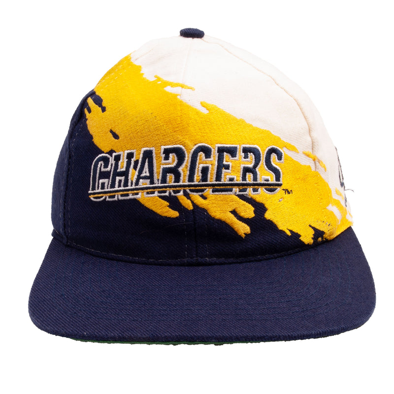 Vintage Nfl San Diego Chargers All Over Print 1990S Snap Back Logo Athletic Cap