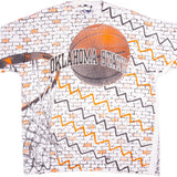 Vintage Oklahoma State Basketball Team Tee Shirt Size XLarge With Single Stitch Sleeves. Made in USA. 