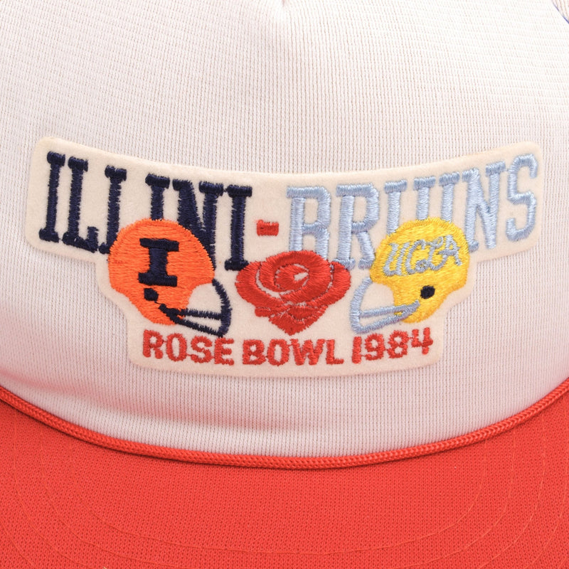 Vintage University Of Illinois Illini Vs Ucla Bruins 1984 At Rose Bowl Cap With Pin