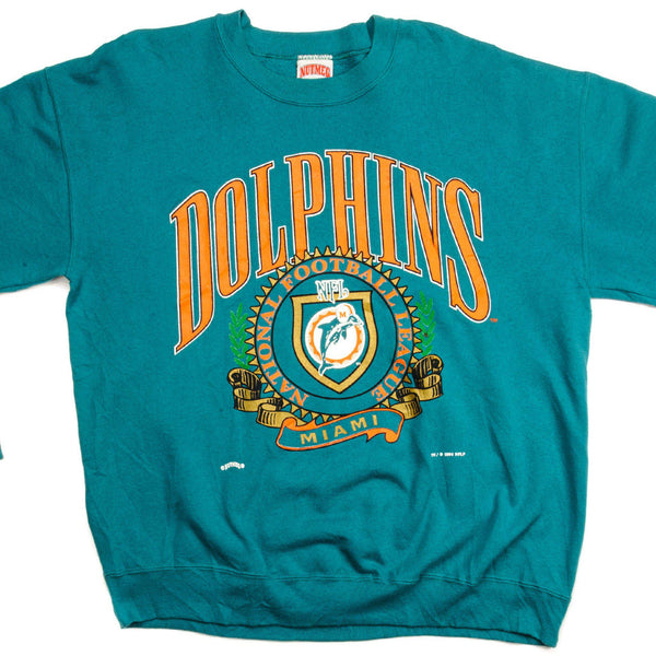 SUDADERA VINTAGE NFL MIAMI DOLPHINS 1994 TALLA GRANDE FABRICADA EN EE. UU.