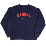 Vintage Nike Kansas Embroidered Sweatshirt 1990S Size XL