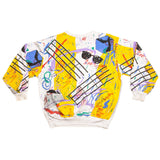 SUDADERA VINTAGE CON ESTAMPADO COMPLETO DE ELVIS, TALLA GRANDE, 1989, FABRICADA EN EE. UU.