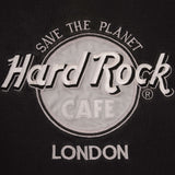 Vintage Hard Rock Cafe Save The Planet London Black Sweatshirt 1990S Size XL