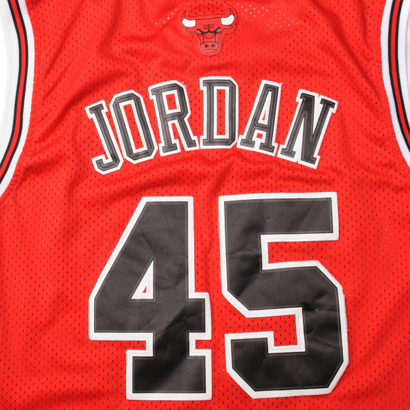 CAMISETA VINTAGE NIKE NBA CHICAGO BULLS MICHAEL JORDAN N.º 45 CAMISETA TALLA GRANDE DÉCADA DE 1990