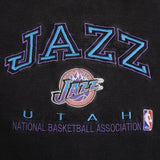 SUDADERA VINTAGE DE LA NBA CON BORDADO DE LOS UTAH JAZZ, AÑOS 90, TALLA 4XL, FABRICADA EN EE. UU.