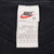 Vintage Nike Small Swoosh Embroidered Black Tee Shirt Late 1990s Size Medium Made In USA.