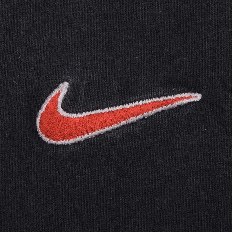 Vintage Nike Small Swoosh Embroidered Black Tee Shirt Late 1990s Size Medium Made In USA.