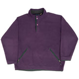 Vintage Patagonia Synchilla Snap T Purple 1990S Fleece Pullover Medium Made In Usa