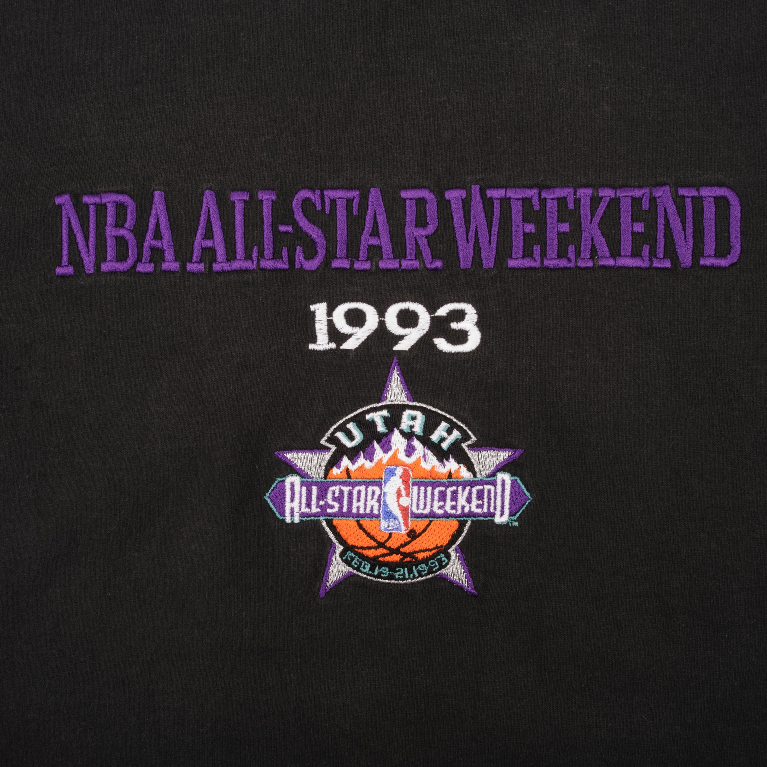 VINTAGE NBA UTAH JAZZ ALL STAR WEEKEND 1993 TEE SHIRT SIZE XL MADE ...
