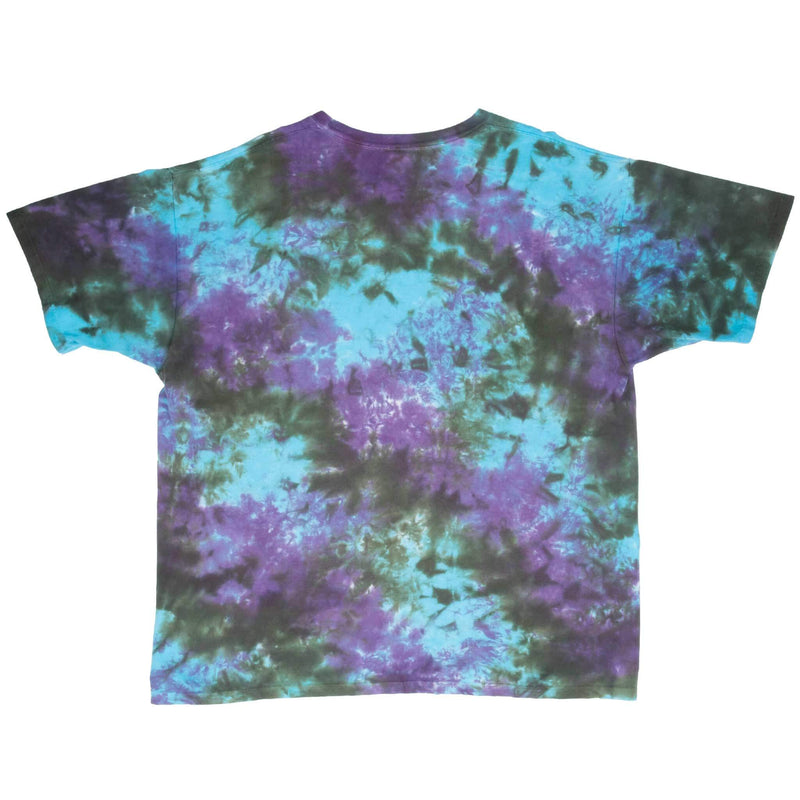 Vintage Jimi Hendrix 2009 Liquid Blue Tie Dye Tee Shirt Size 2XL