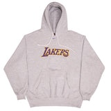 Vintage Nike Nba Los Angeles Lakers Center Swoosh Hoodie Sweatshirt 1990S Size XL