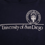 Vintage University Of San Diego Russell Hoodie Sweatshirt 1990S Large Made In USA