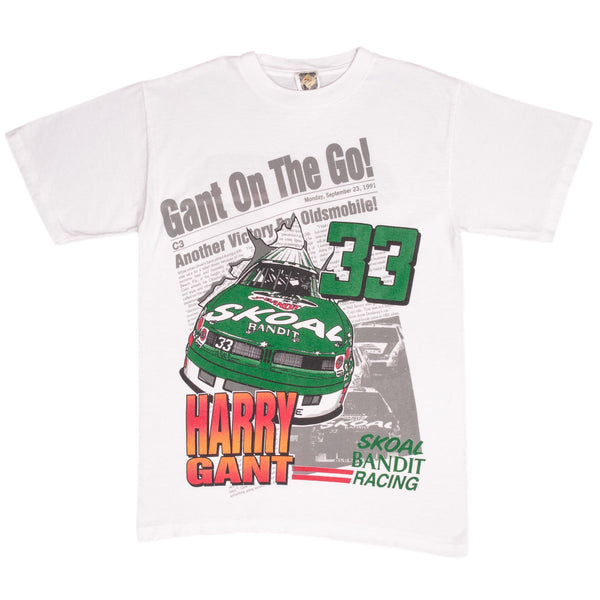 Vintage Nascar Harry Gant 1991 Tee Shirt Size Medium Made In Usa With Single Stitch Sleeves