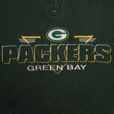 Vintage Nfl Green Bay Packers Quarter Zip Sweatshirt 1990S Size Large