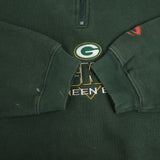 Vintage Nfl Green Bay Packers Quarter Zip Sweatshirt 1990S Size Large