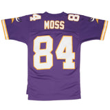 Vintage NFL Minnesota Vikings Randy Moss #84 Mitchell & Ness Replica Collection Jersey 1998 Size Small