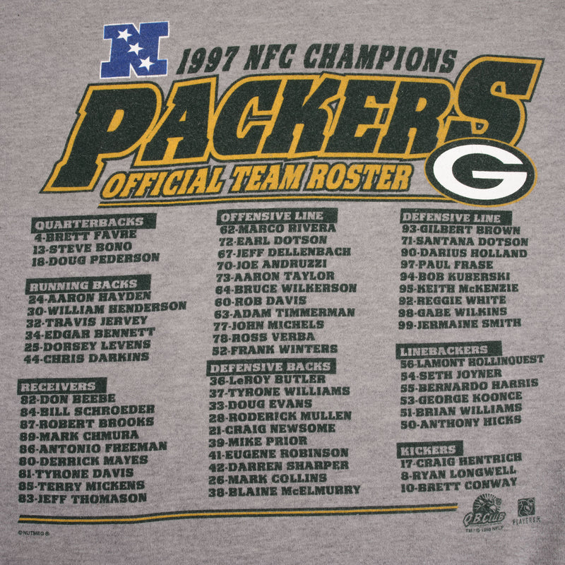 Vintage Nfl Green Bay Packers Nfc Champions 1997 Sweatshirt Size Large Youth (14/16) Made In USA