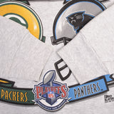 Vintage NFL Green Bay Packers Vs Carolina Panthers NFC Championship Final 1996 Sweatshirt Size Large Made In Usa