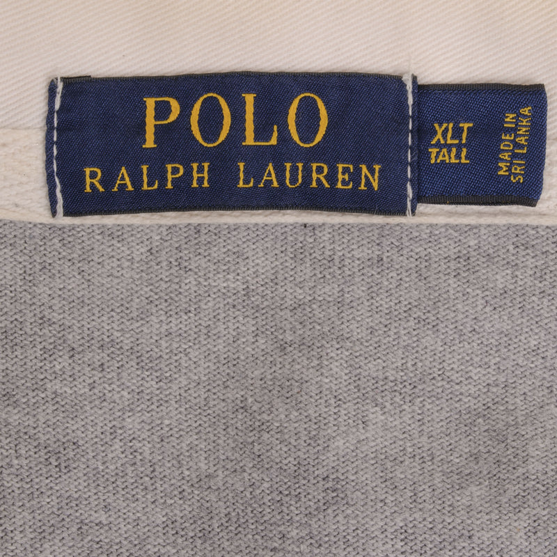 Polo Ralph Lauren P67 Grey Rugby Polo Shirt Size XL Tall