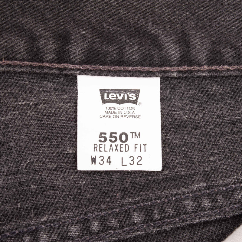 Vintage Levis 550 Relaxed Fit Black Jeans 1980S Size W34 L32 Made In Usa

Size On Tag 34X32 (Same Actual Size)

Back Button #554