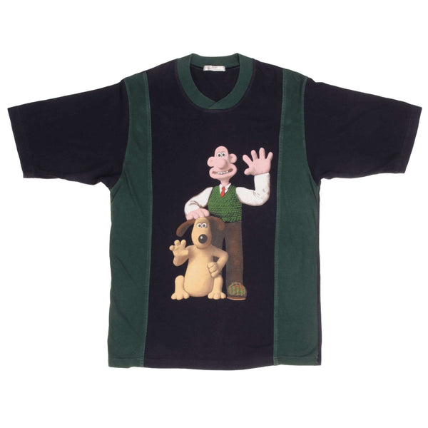 CAMISETA VINTAGE DE WALLACE Y GROMIT MARK Y SPENCER 1989 TALLA PEQUEÑA