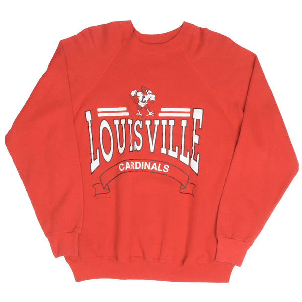 Vintage 90s Nutmeg Louisville Cardinals Crewneck Sweatshirt Size Large