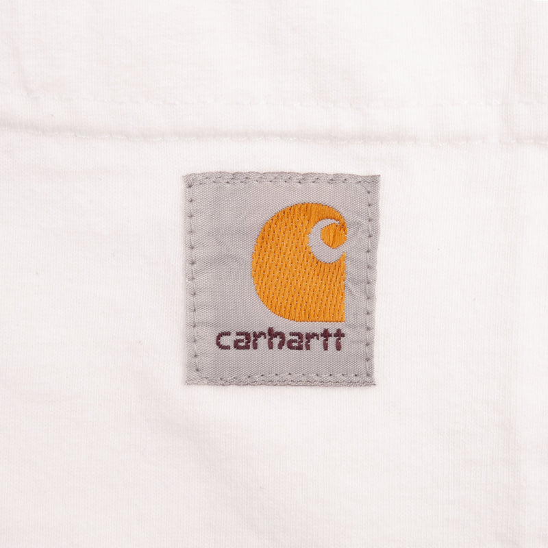 Vintage Carhartt Classic White Long Sleeve Pocket Tee Shirt 2000S Size XL