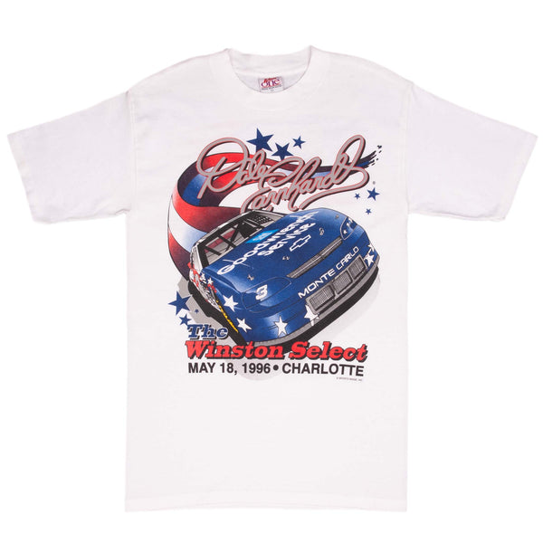 Vintage Nascar Dale Earnhardt The Winston Select 1996 Tee Shirt Medium Made In Usa With Single Stitch Sleeves